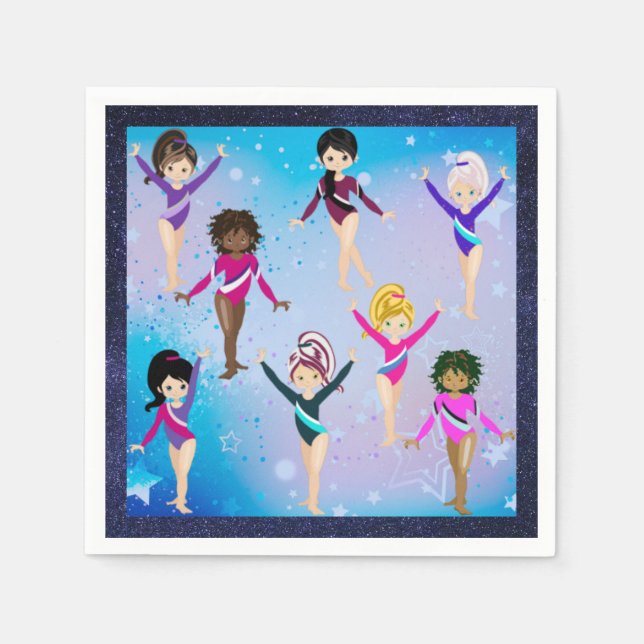 Gymnastics Friends: This Gymnast Looks Like Me   Napkins (Front)