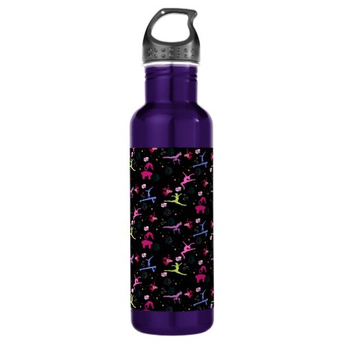 Gymnastics Fun Print  Stainless Steel Water Bottle