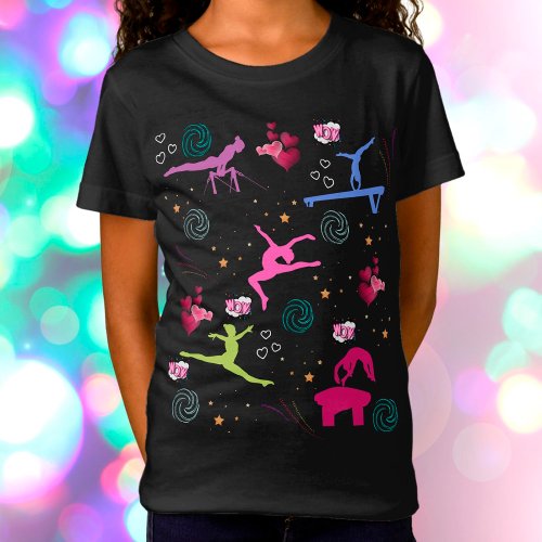 Gymnastics Fun Print T_Shirt