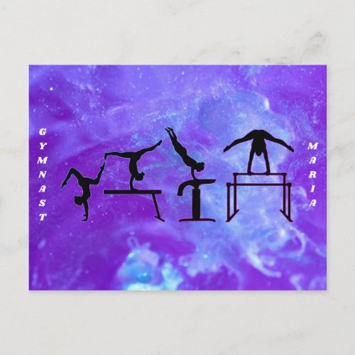 Gymnastics Galaxy Gymnast Postcard