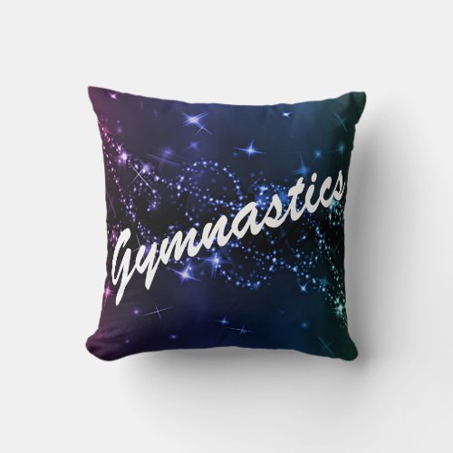 Gymnastics Gem Throw Pillow