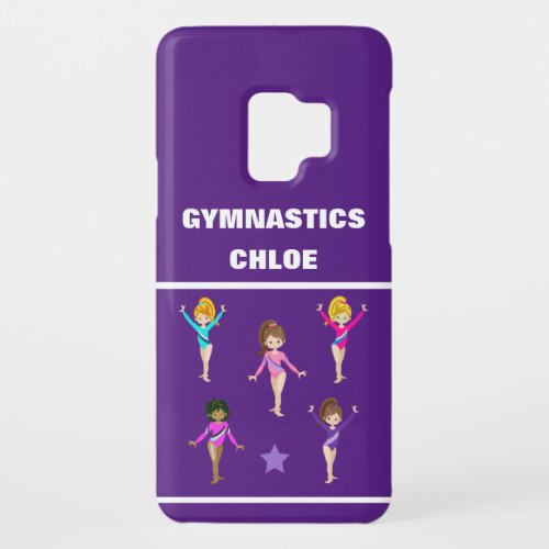 GYMNASTICS GIFT WITH 5 GYMNASTS PERSONALIZED Case_Mate SAMSUNG GALAXY S9 CASE
