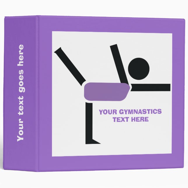 Gymnastics gifts, gymnastics performer custom binder (Front/Spine)