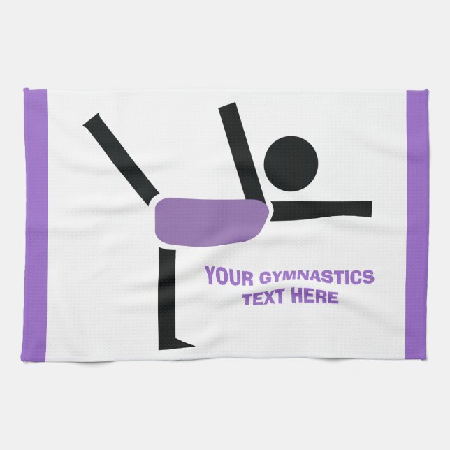 Gymnastics gifts, gymnastics performer custom kitchen towel (Horizontal)