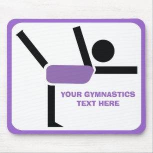 Gymnastics gifts, gymnastics performer custom mouse pad