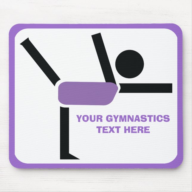 Gymnastics gifts, gymnastics performer custom mouse pad (Front)