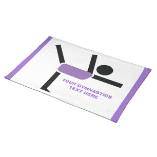 Gymnastics gifts, gymnastics performer custom placemat