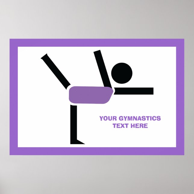 Gymnastics gifts, gymnastics performer custom poster (Front)