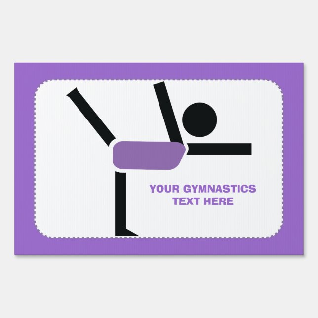 Gymnastics gifts, gymnastics performer custom sign (Front)
