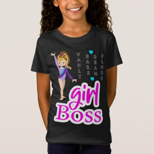 Gymnastics Girl Boss T_Shirt