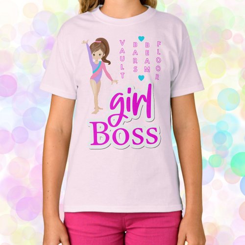 Gymnastics Girl Boss  T_Shirt