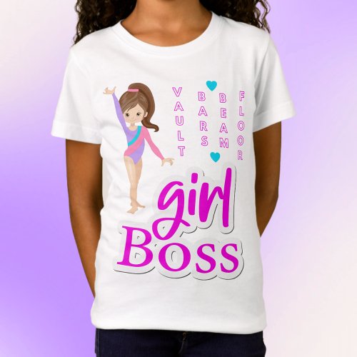 Gymnastics Girl Boss T_Shirt