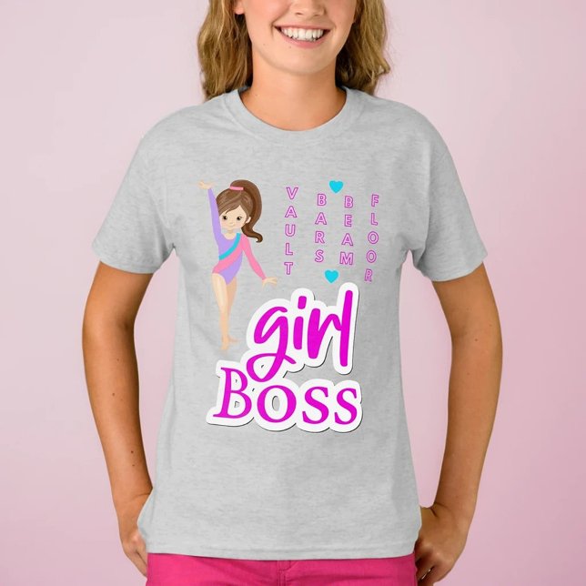 Gymnastics Girl Boss T-Shirt (Creator Uploaded)