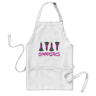 Gymnastics Girl Gymnast Acrobatics Tumbling Dance Adult Apron