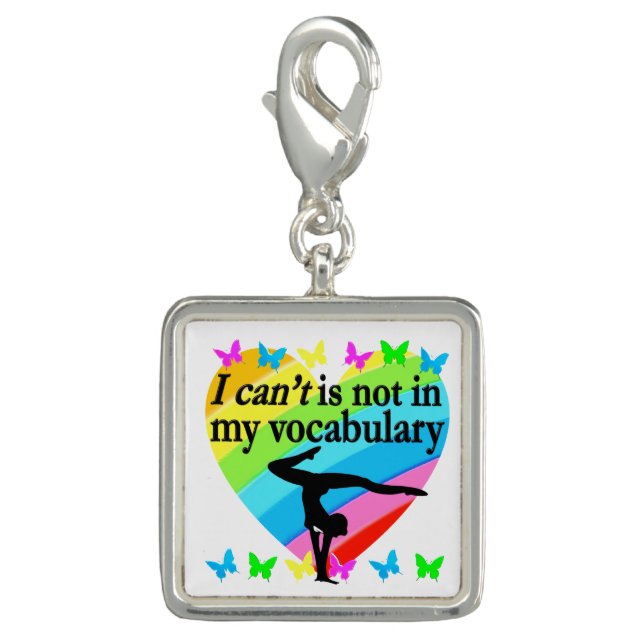 GYMNASTICS GIRL INSPIRATIONAL DESIGN CHARM (Front)