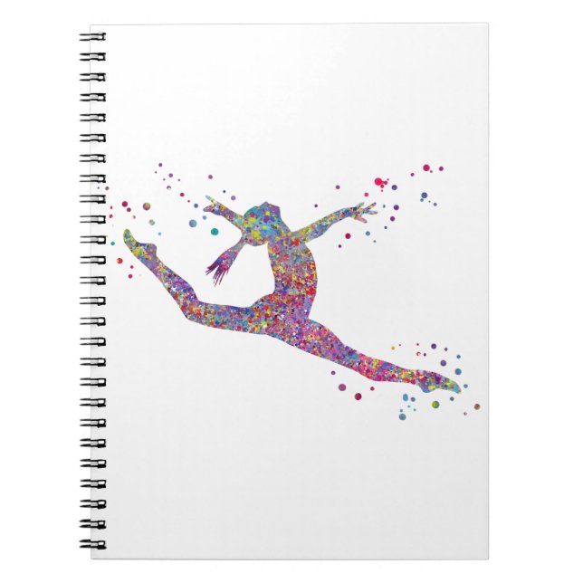 Gymnastics girl notebook (Front)