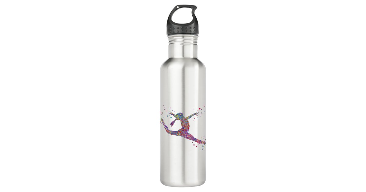 Little Gymnast Girl Water Bottle Personalized Pastel Thermos Stainless  Steel