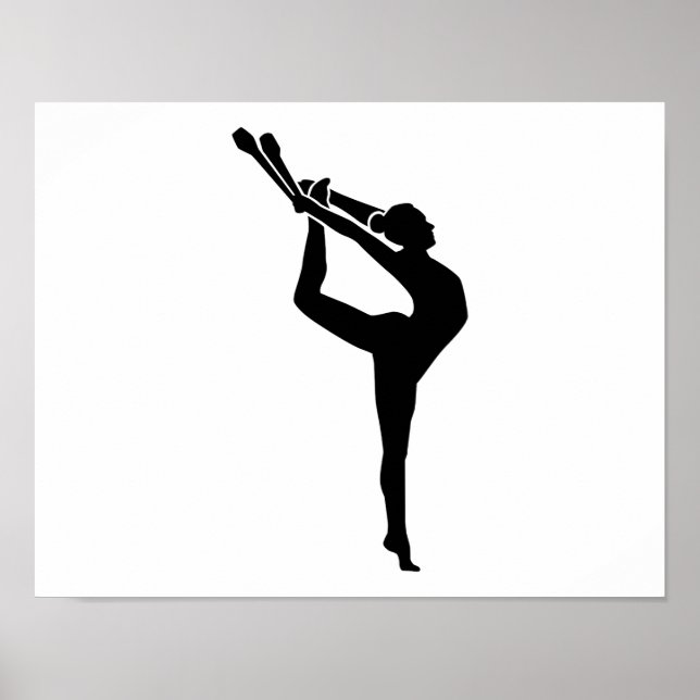 Gymnastics girl woman poster (Front)