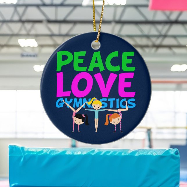 Gymnastics Girls Ceramic Ornament (Creator Uploaded)