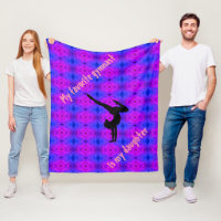 Gymnastics Girls Fleece Blanket from Parent