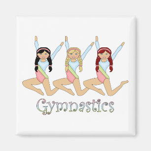 gymnastics girls magnet