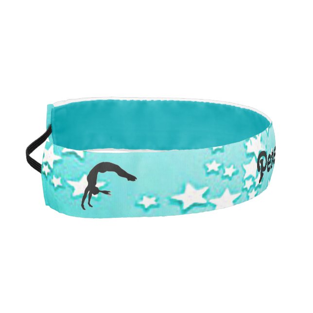 Gymnastics Girls Personalized Non-Slip Headbands (Left)