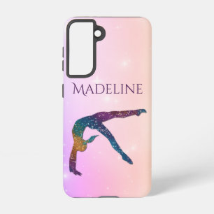 Gymnastics Glamour & Elegance w/ Name of Gymnast Samsung Galaxy S21 Case