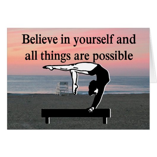 GYMNASTICS GOALS AND DREAMS CARDS (Front Horizontal)