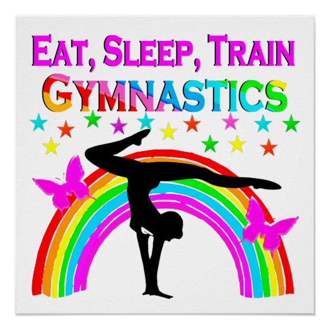 GYMNASTICS GOALS AND DREAMS POSTER (Front)