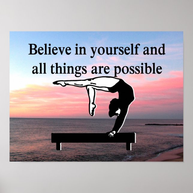 GYMNASTICS GOALS POSTER (Front)