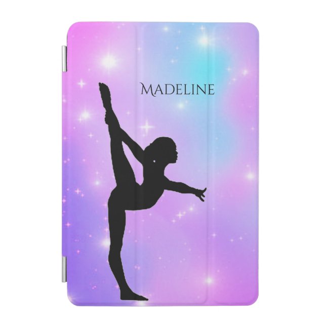 Gymnastics Gradient Tablet Case w/ Name of Gymnast (Front)