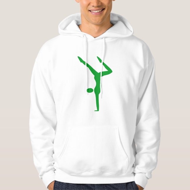 Gymnastics - Grass Green Hoodie (Front)