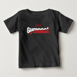 Gymnastics - Gymnast Abstract Word Art Swish Baby T-Shirt