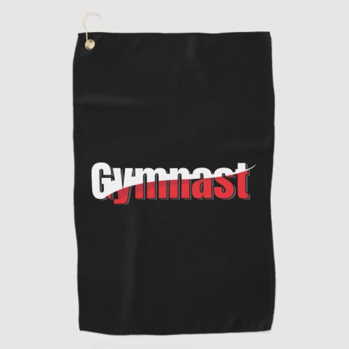 Gymnastics _ Gymnast Abstract Word Art Swish Golf Towel