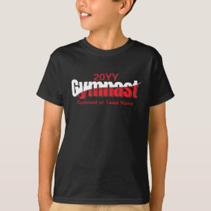 Gymnastics - Gymnast Abstract Word Art Swish T-Shirt