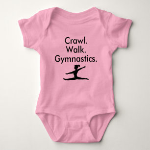 Gymnastics Gymnast Baby Bodysuit