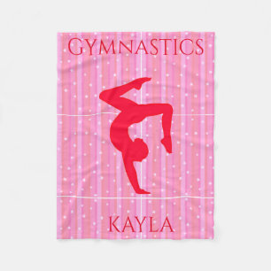 Gymnastics GYMNAST fleece blanket.