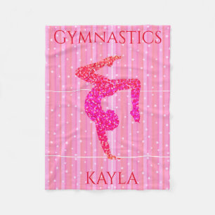 Gymnastics GYMNAST fleece blanket.