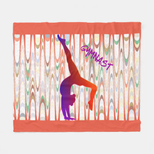 Gymnastics GYMNAST fleece blanket.