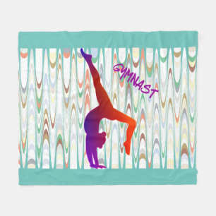 Gymnastics GYMNAST fleece blanket.