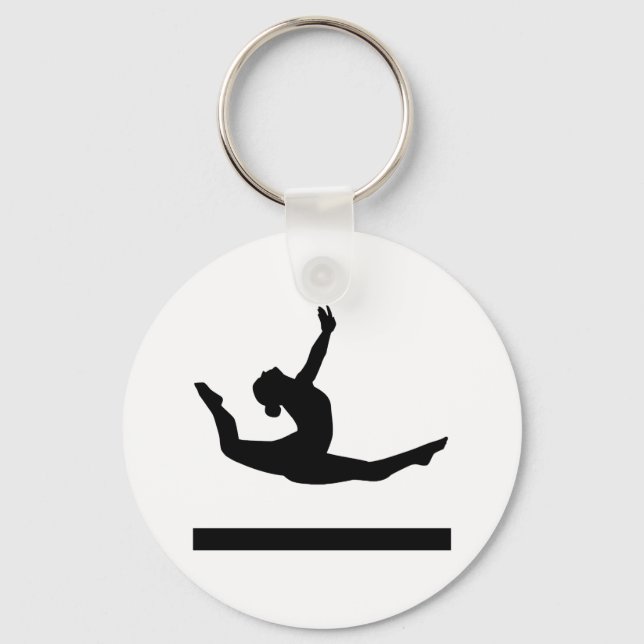 Gymnastics gymnast keychain (Front)