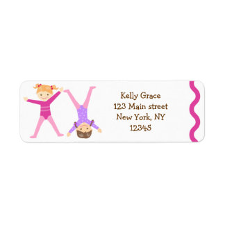 Gymnastics Gymnast return address labels