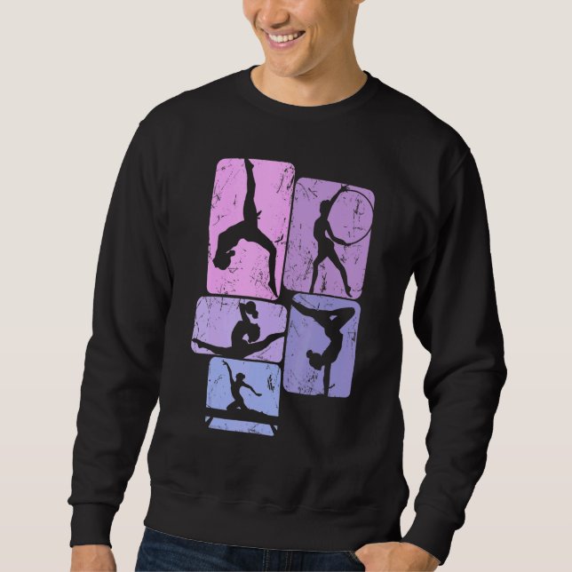 Gymnastics Gymnast Women Kids Girls 1 Sweatshirt (Front)