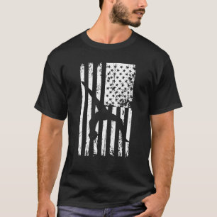 Gymnastics gymnastics coach US flag gymnsatics des T-Shirt