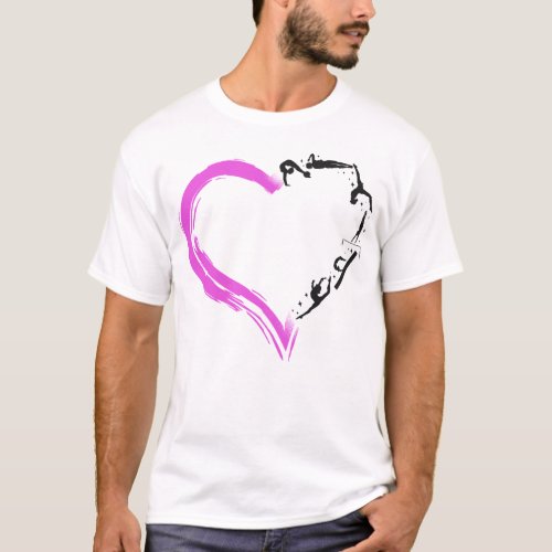 Gymnastics Gymnastics Heart Heart T_Shirt