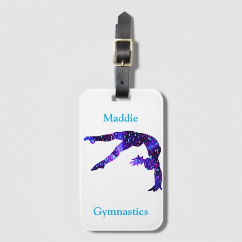 Gymnastics Handspring Luggage Tag