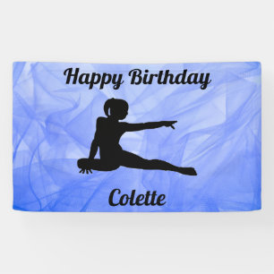 Gymnastics "Happy Birthday" Tulle Banner