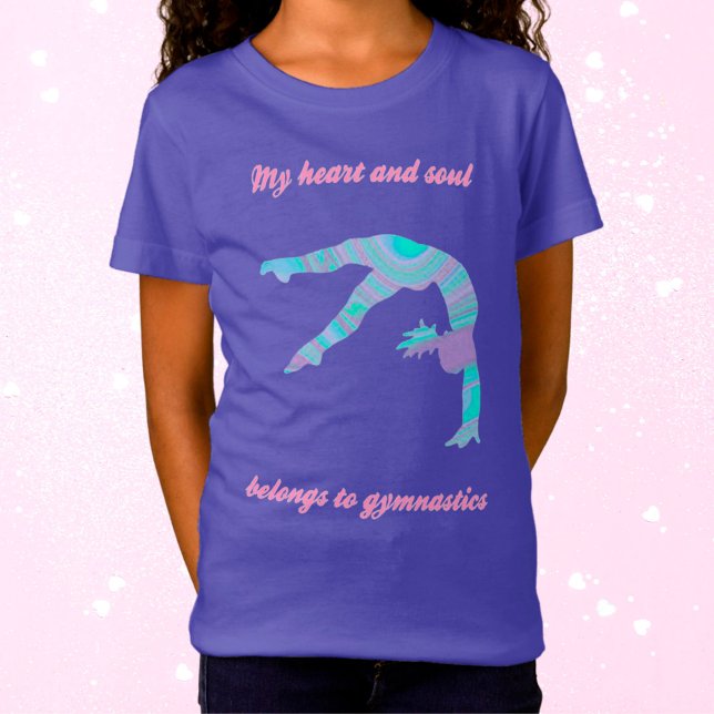 Gymnastics Heart and Soul Girls T-Shirt (Creator Uploaded)