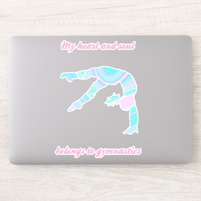 Gymnastics Heart and Soul Stickers (Computer)