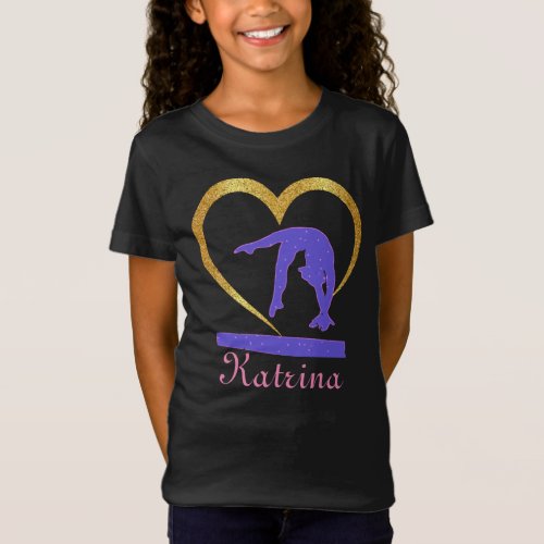 Gymnastics Heart of Gold Gymnast T_Shirt